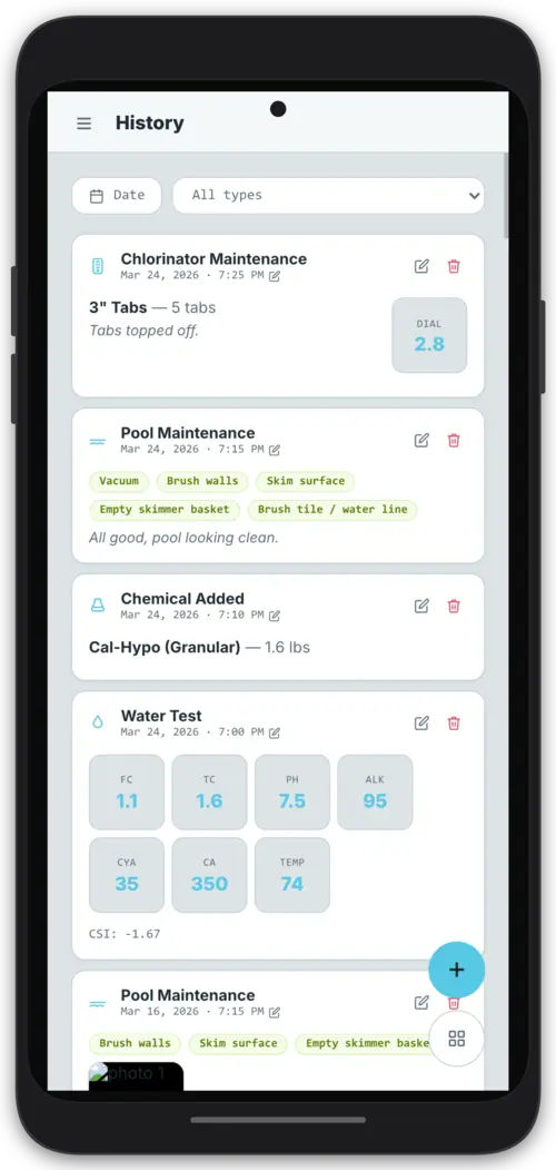 Maintenance History in FlowBeacon