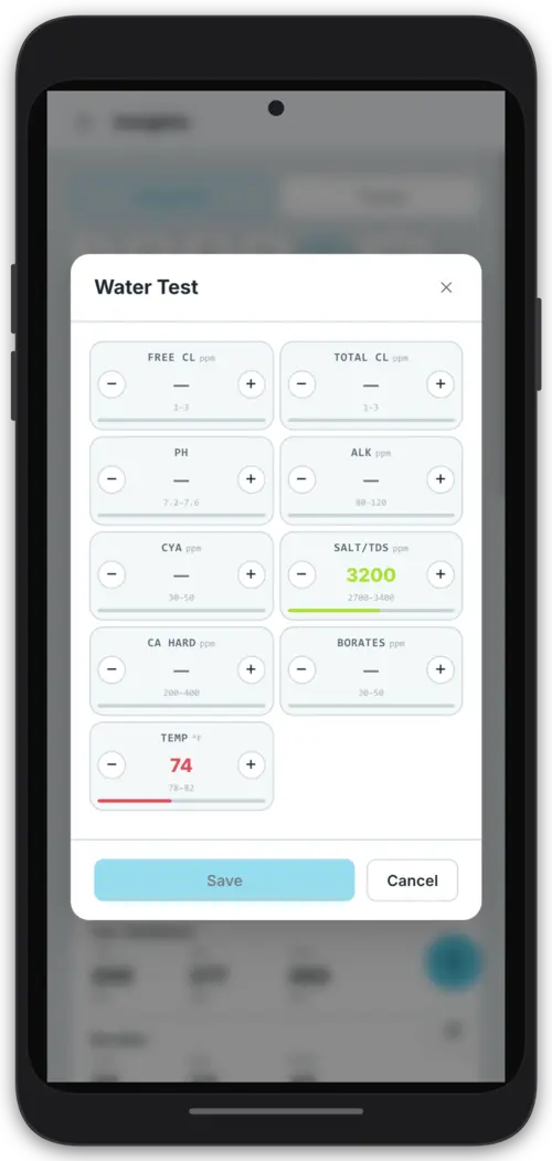 Performing a water test with FlowBeacon